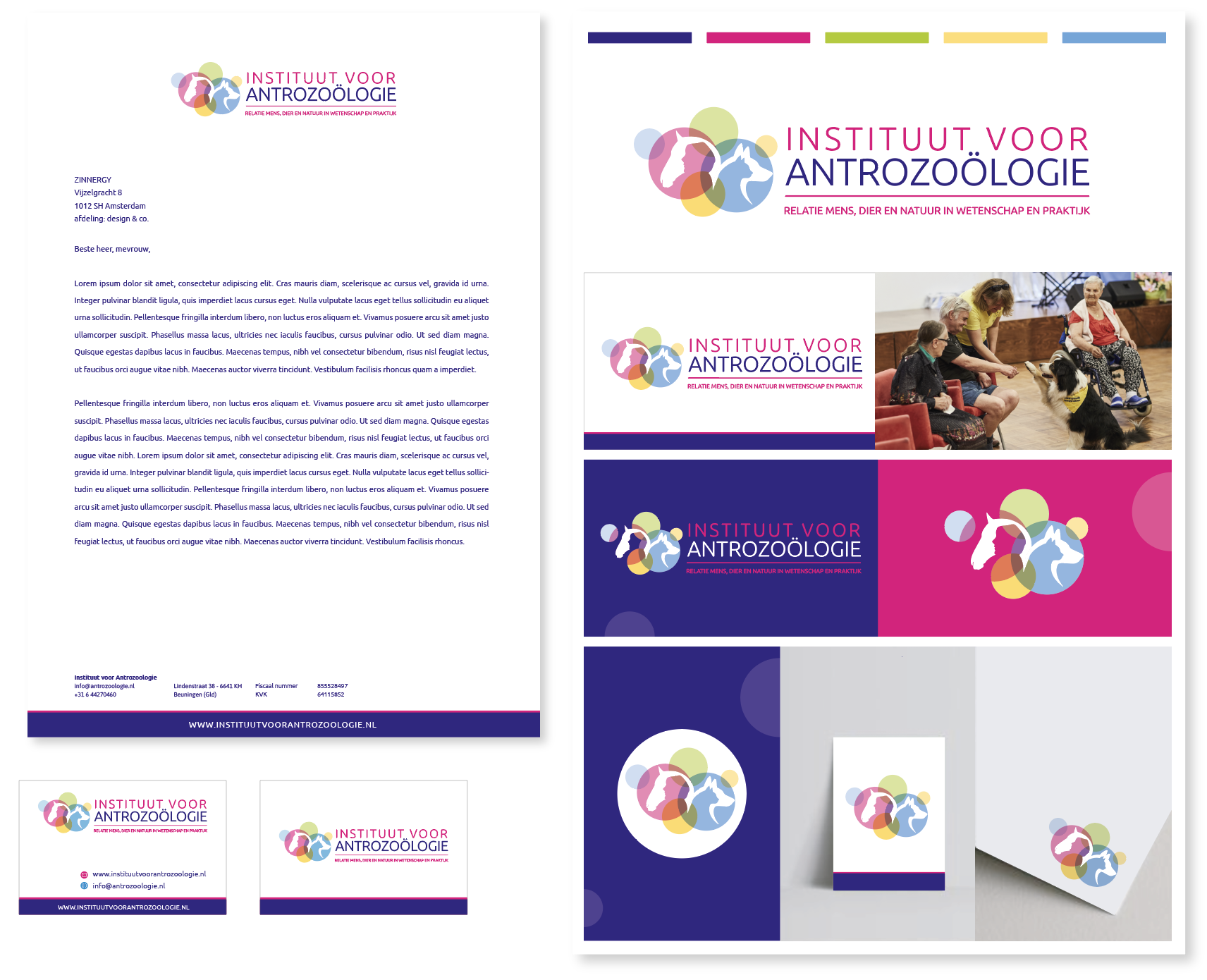 Instituut voor Antrozoölogie Huisstijl Ontwerp